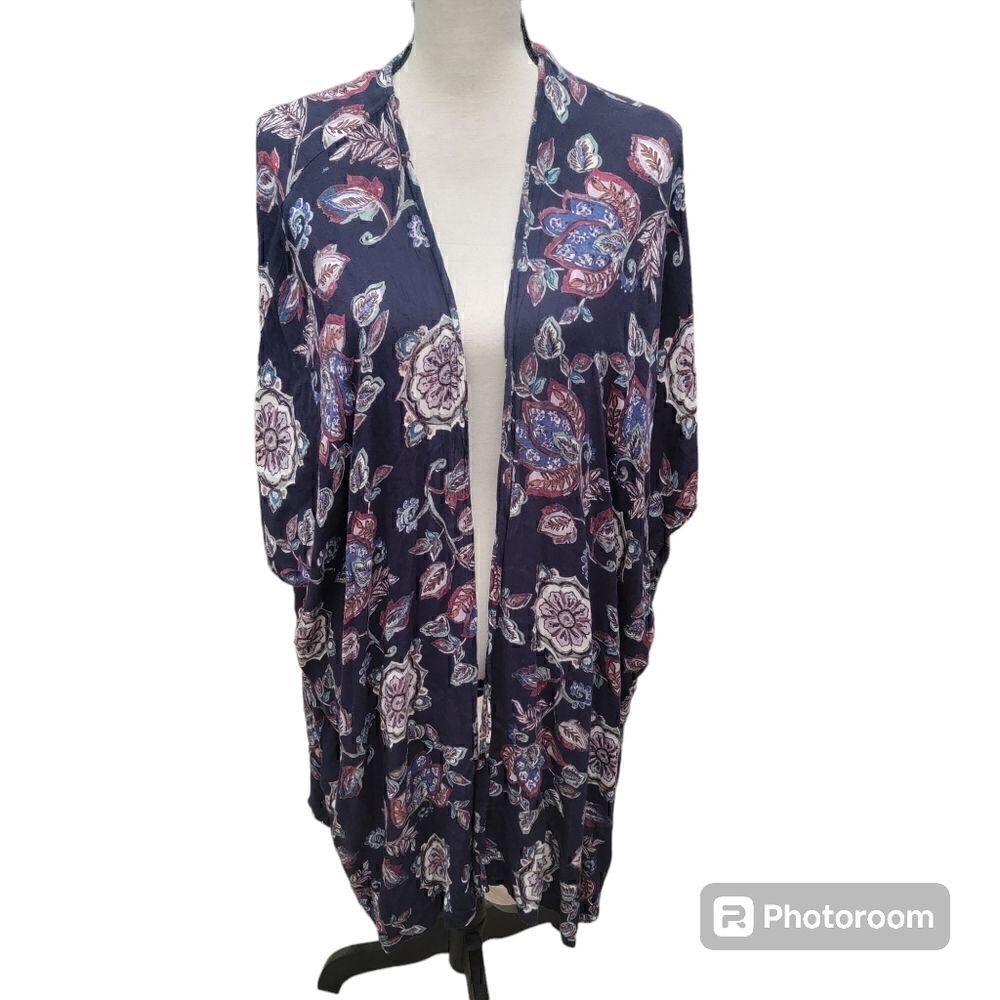 Angie Floral Paisley Kimono.  Size L.